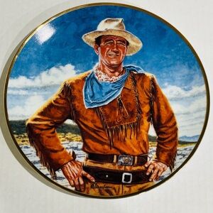 John Wayne "The Duke" Robert Tanenbaum Franklin Mint Collector's Plate